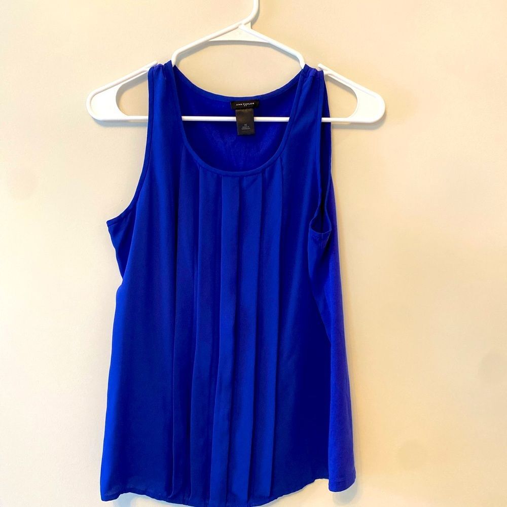 Anne Taylor Cobolt Blue Blouse XS